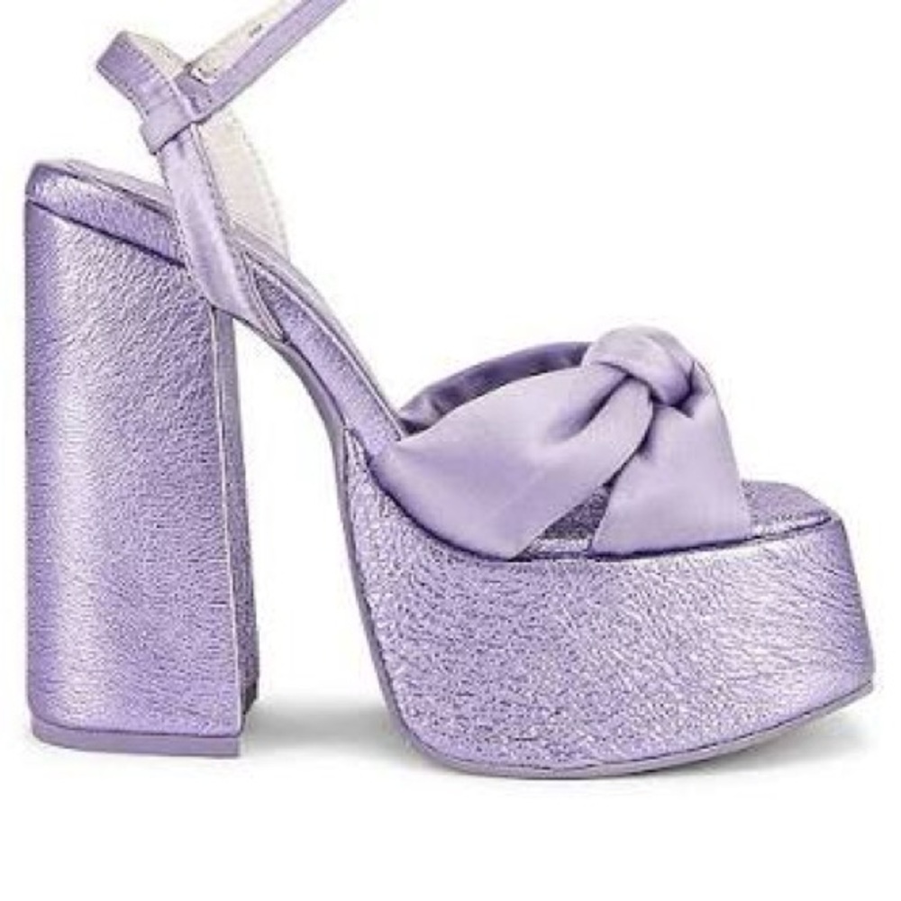 Jeffrey Campbell Lavender Metallic Platform Sandals